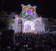 Toruńska starówka w blasku świetlnych iluminacji
