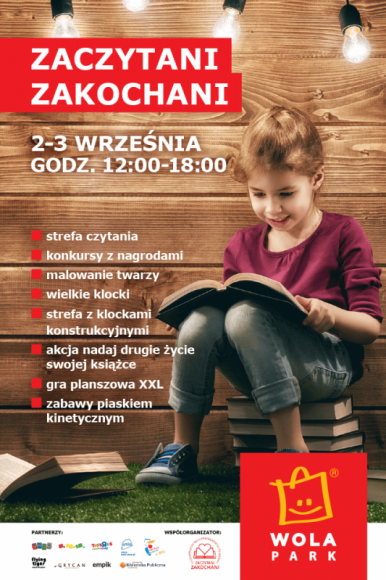 Zakochani w książkach spotkają się w Wola Parku